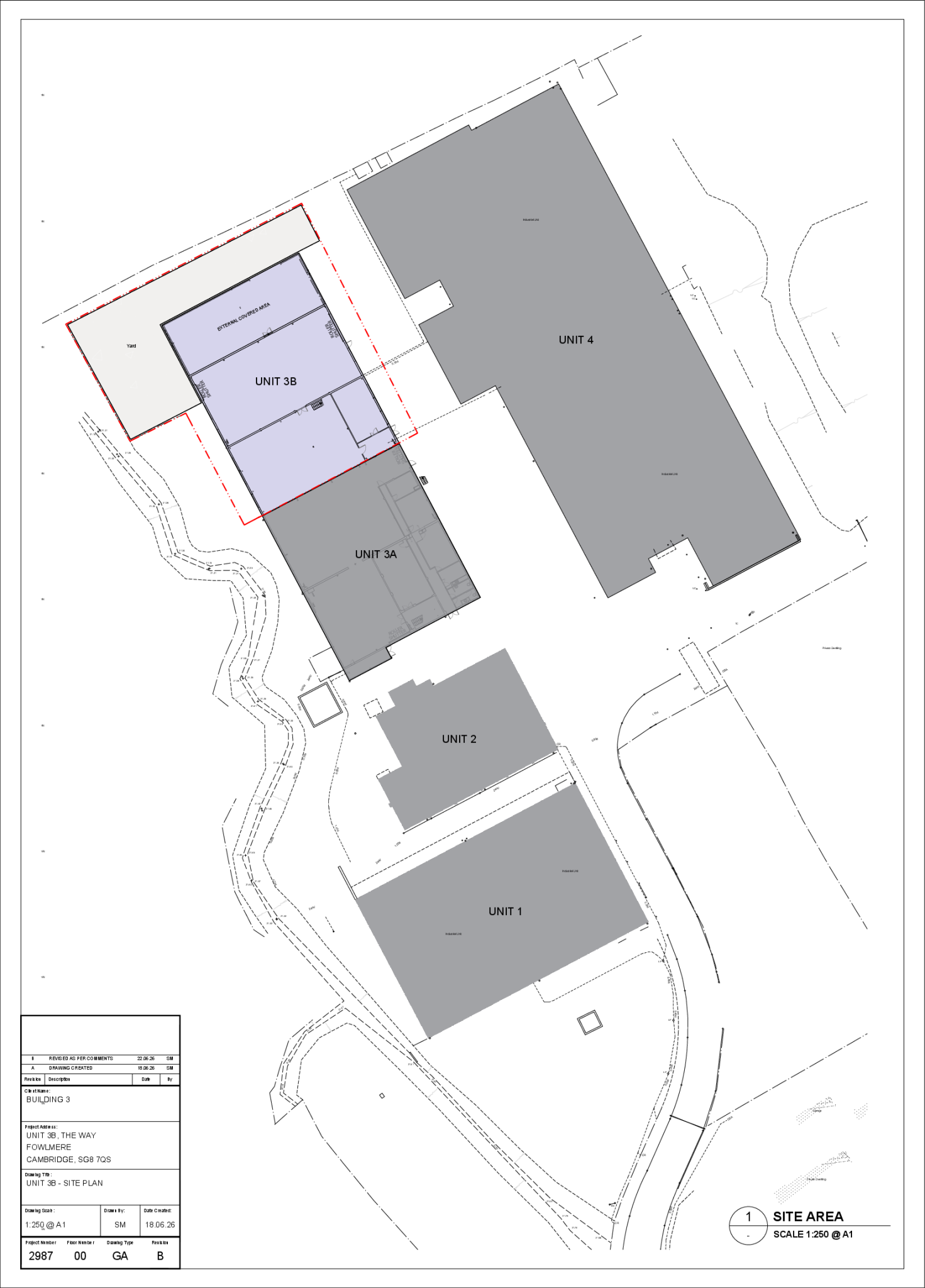 Fowlmere - SITE PLAN UNIT 3B - REV B.pdf