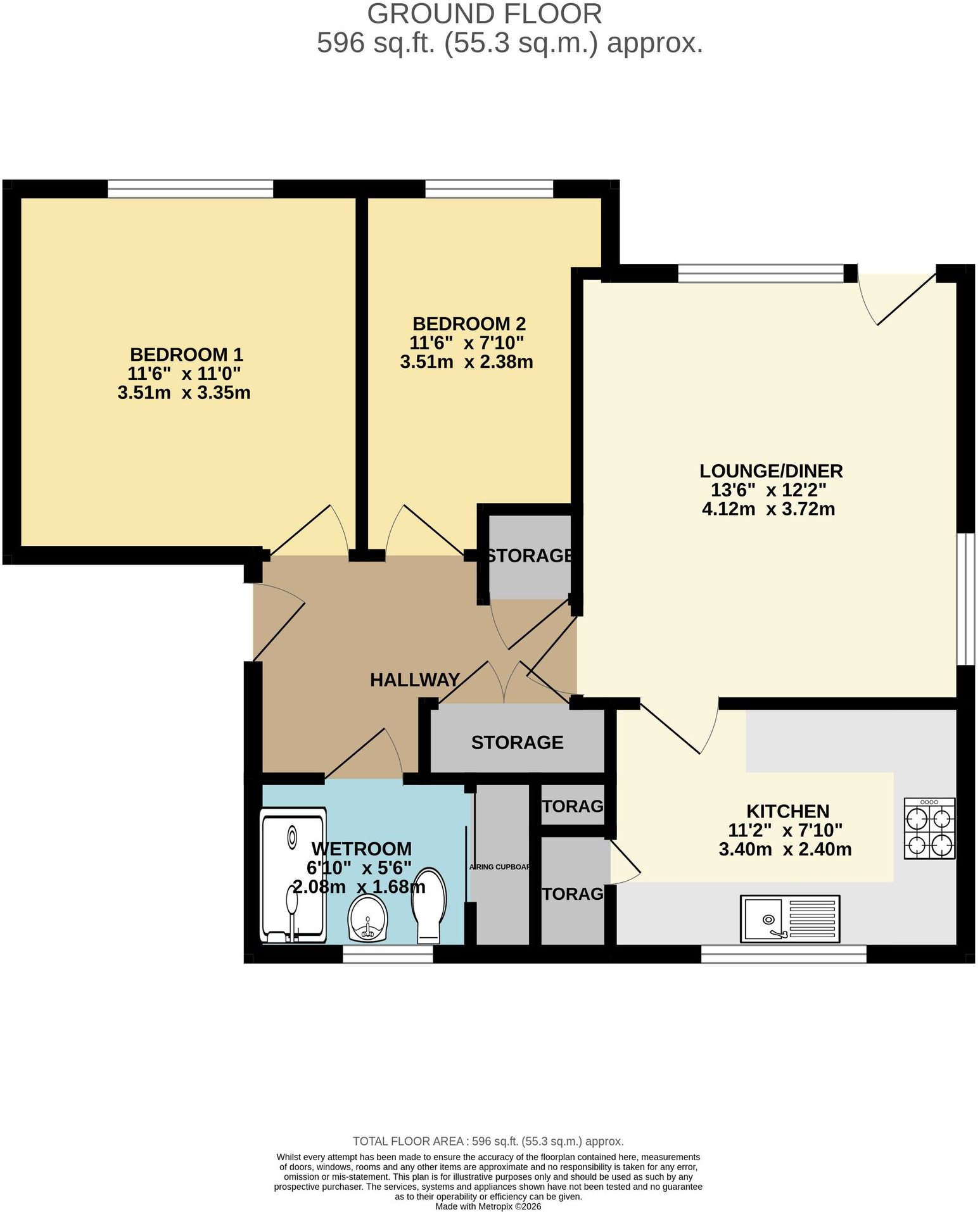 Normandy Drive, Taunton, TA1 floorplan