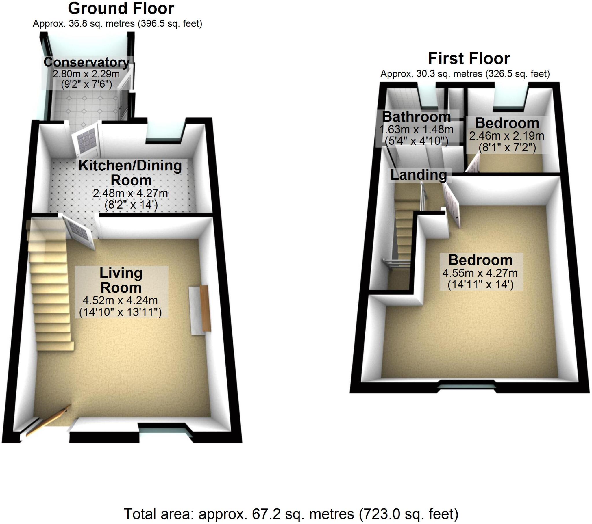 Alfred Street, Whitworth, Rochdale, Lancashire, OL12 floorplan