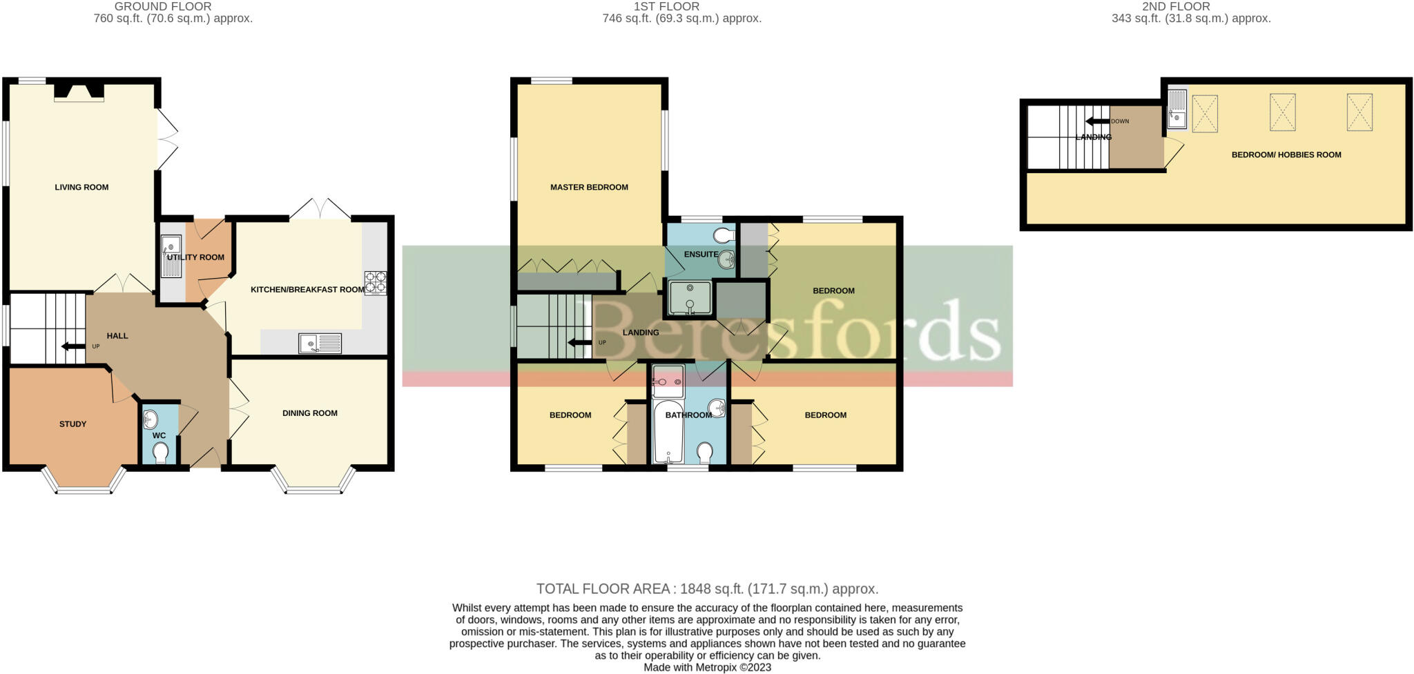 Fayrewood Drive, Great Leighs, CM3 floorplan