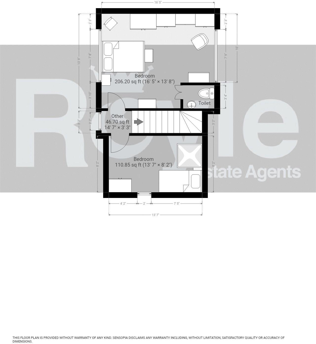 No. 75, Coniston Avenue, Knott End-on-Sea. floorplan
