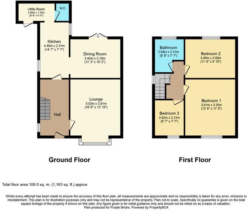 Laurel Avenue, Mansfield, NG19 floorplan