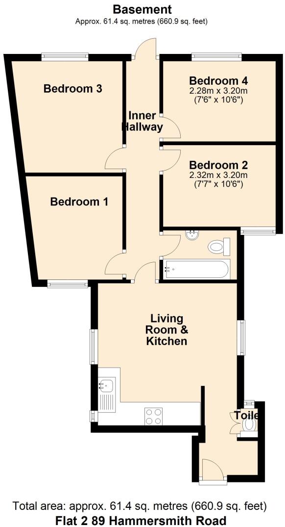 Hammersmith Road, London, W14 floorplan