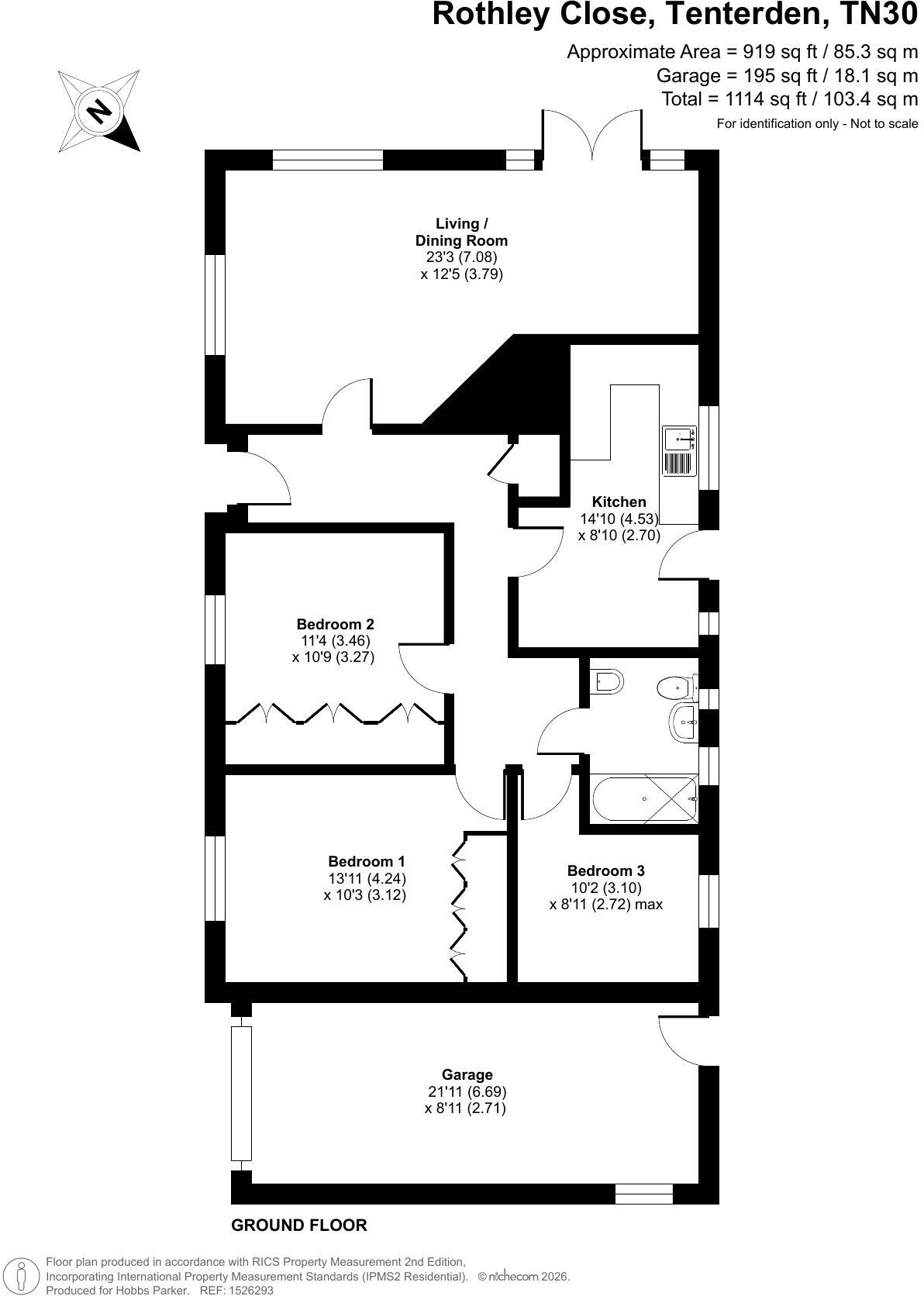 Rothley Close, Tenterden, Kent, TN30 floorplan