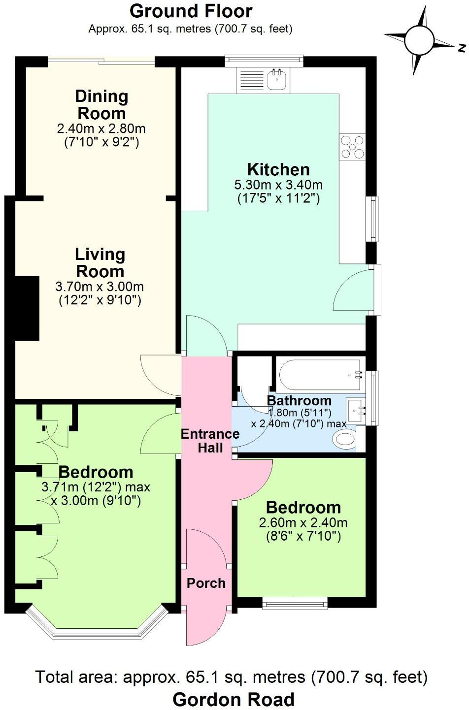GORDON ROAD, Woodside, Grays floorplan