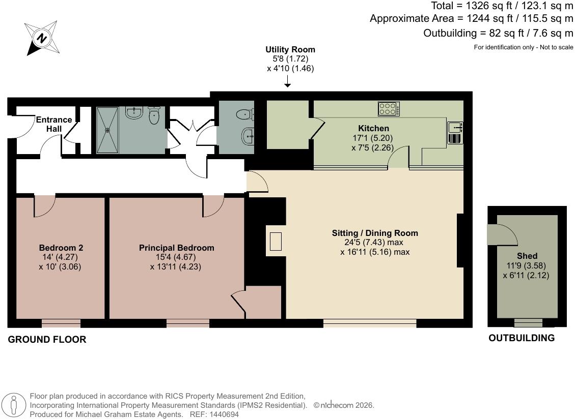Brockhall, Northampton, Northamptonshire, NN7 floorplan