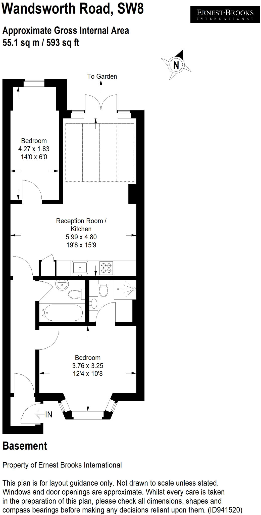 Wandsworth Road, Clapham, London, SW8 floorplan