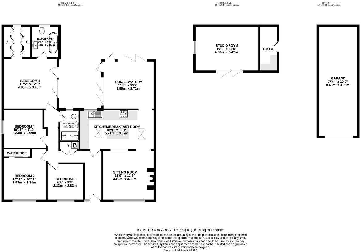 Springwood Road, Heathfield, East Sussex, TN21 8JY floorplan
