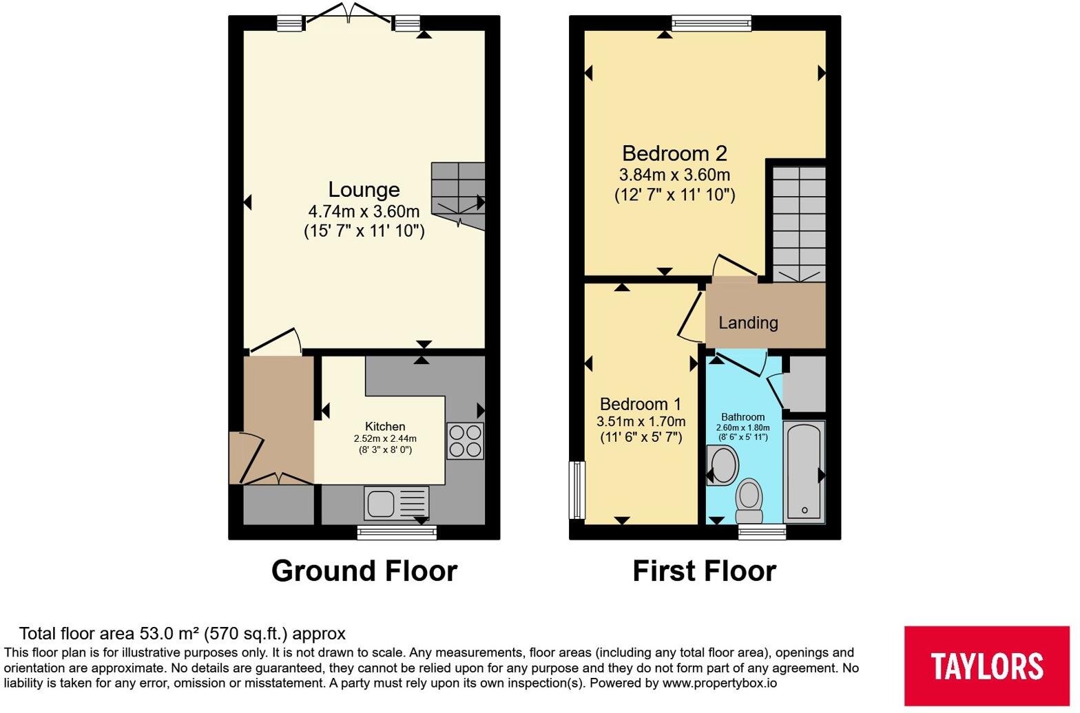 Hexham Gardens, Bletchley, Milton Keynes, Buckinghamshire, MK3 floorplan