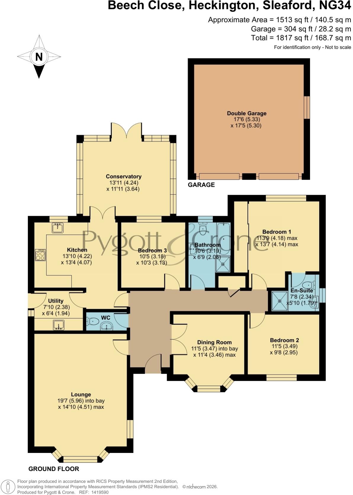 Beech Close, Heckington, Sleaford, Lincolnshire, NG34 floorplan