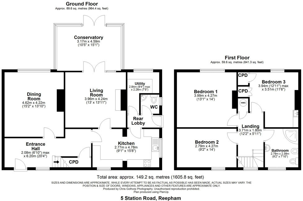 Station Road, Reepham, Lincoln, Lincolnshire, LN3 4DN floorplan