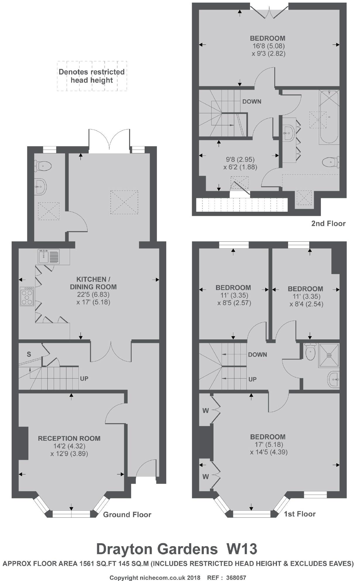 Drayton Gardens, Ealing floorplan