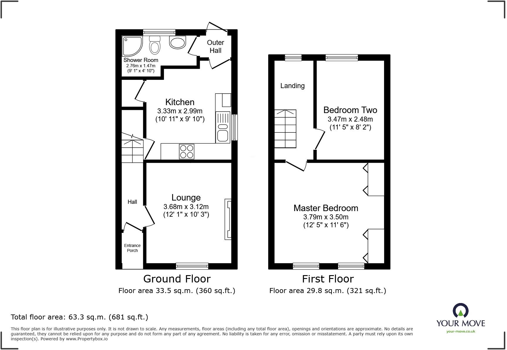 North Road, Camborne, Cornwall, TR14 floorplan