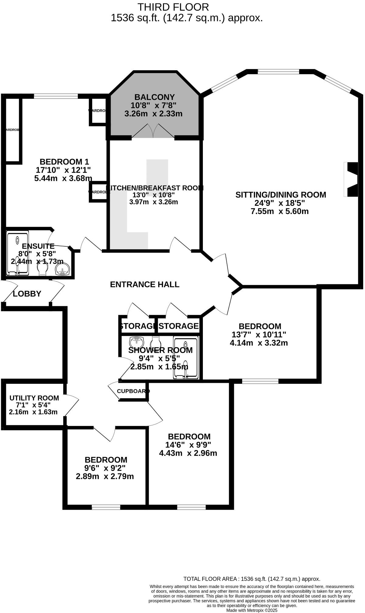 Douglas Avenue, Exmouth floorplan