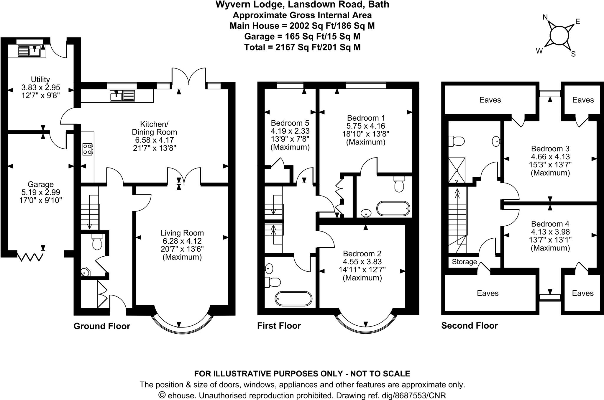 Lansdown Road, Bath, Somerset, BA1 floorplan