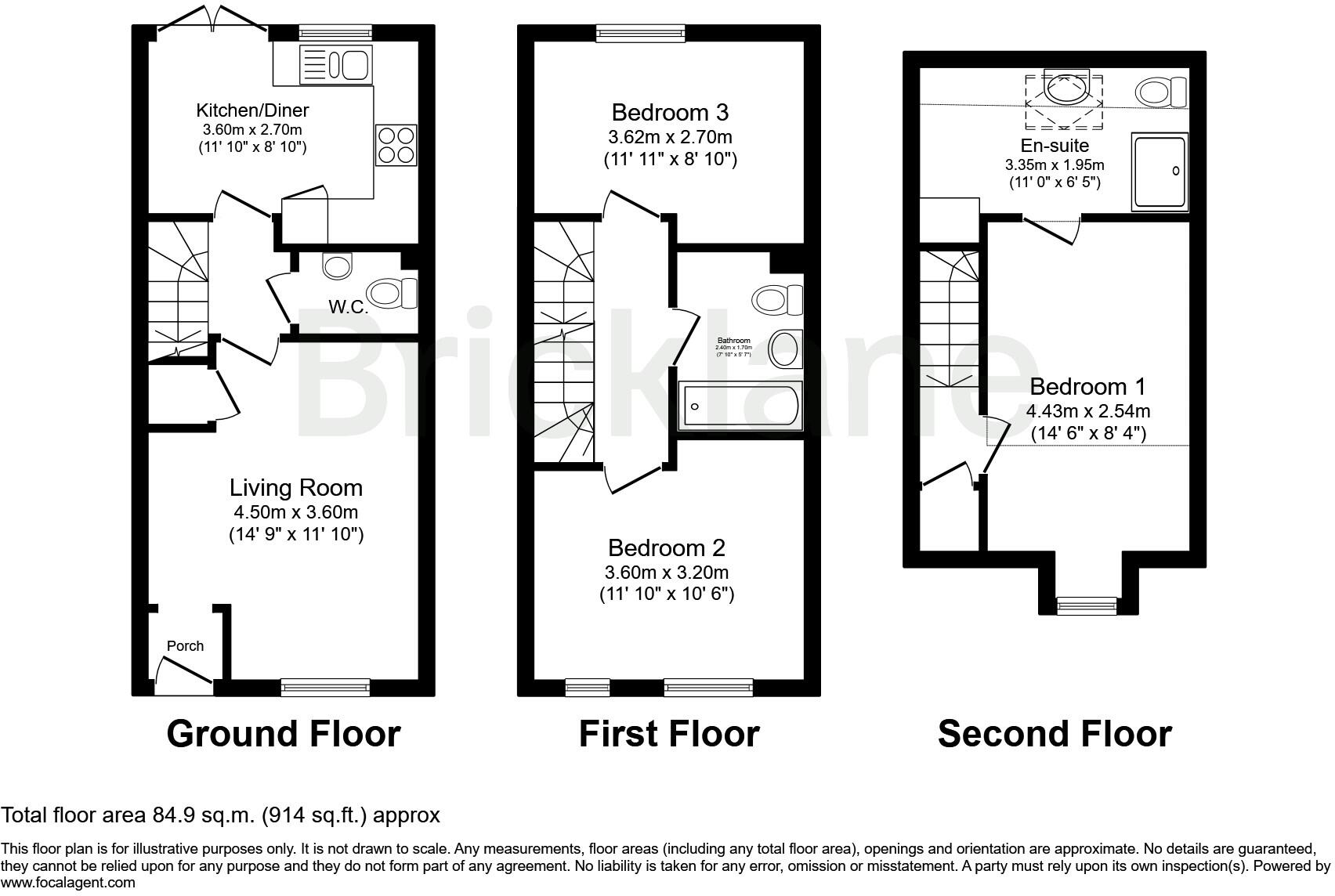 Rodney Close, MARKET HARBOROUGH floorplan