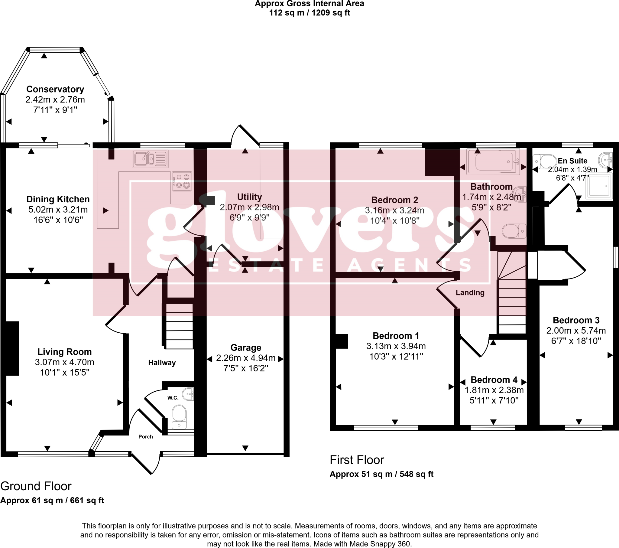 Kings Road, Kings Heath, Birmingham, B14 floorplan