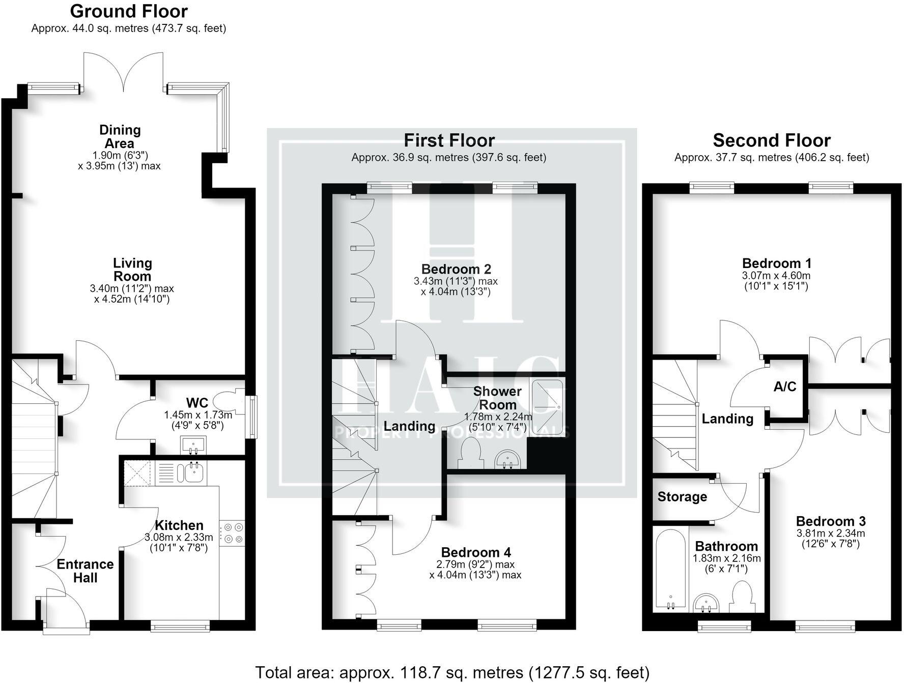 Bronte Avenue, Kingsmead, MK4 floorplan
