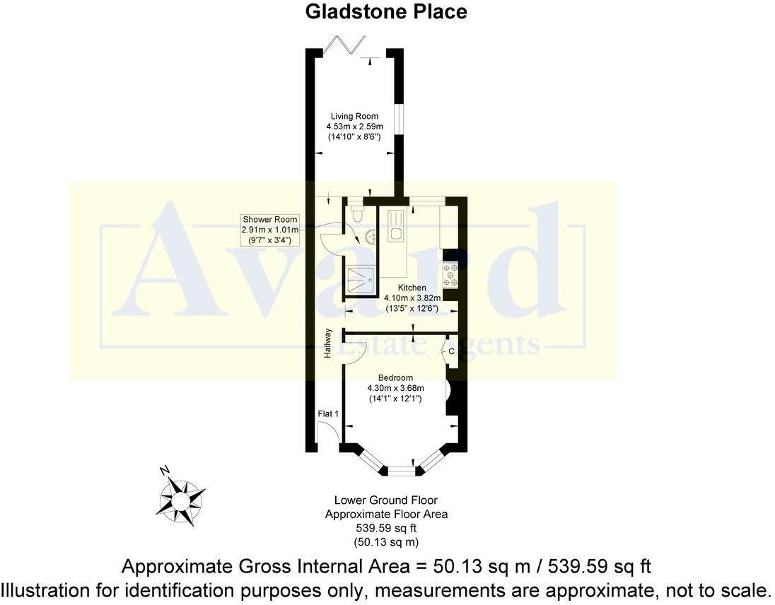 Gladstone Place, Brighton floorplan