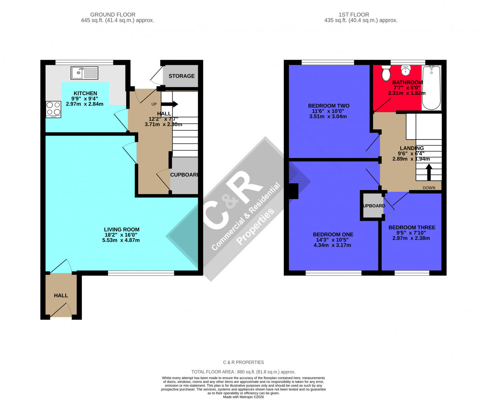 Barnett Drive, Salford, M3 6WH floorplan