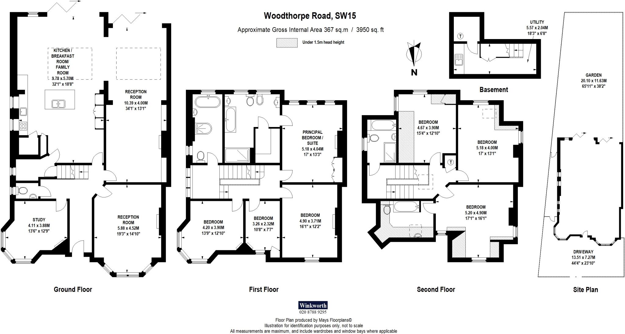 Woodthorpe Road, London, SW15 floorplan