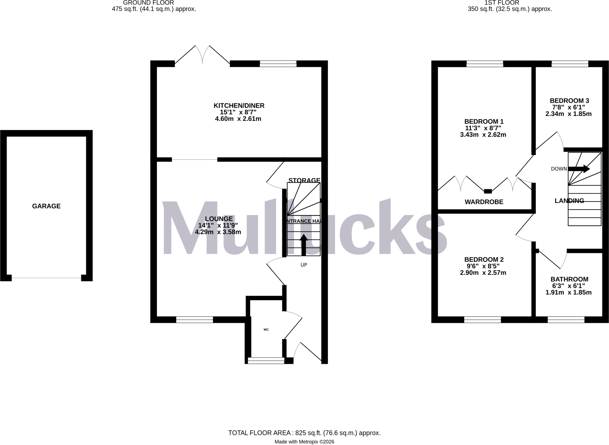 Albert Gardens, Church Langley, Harlow, Essex, CM17 floorplan