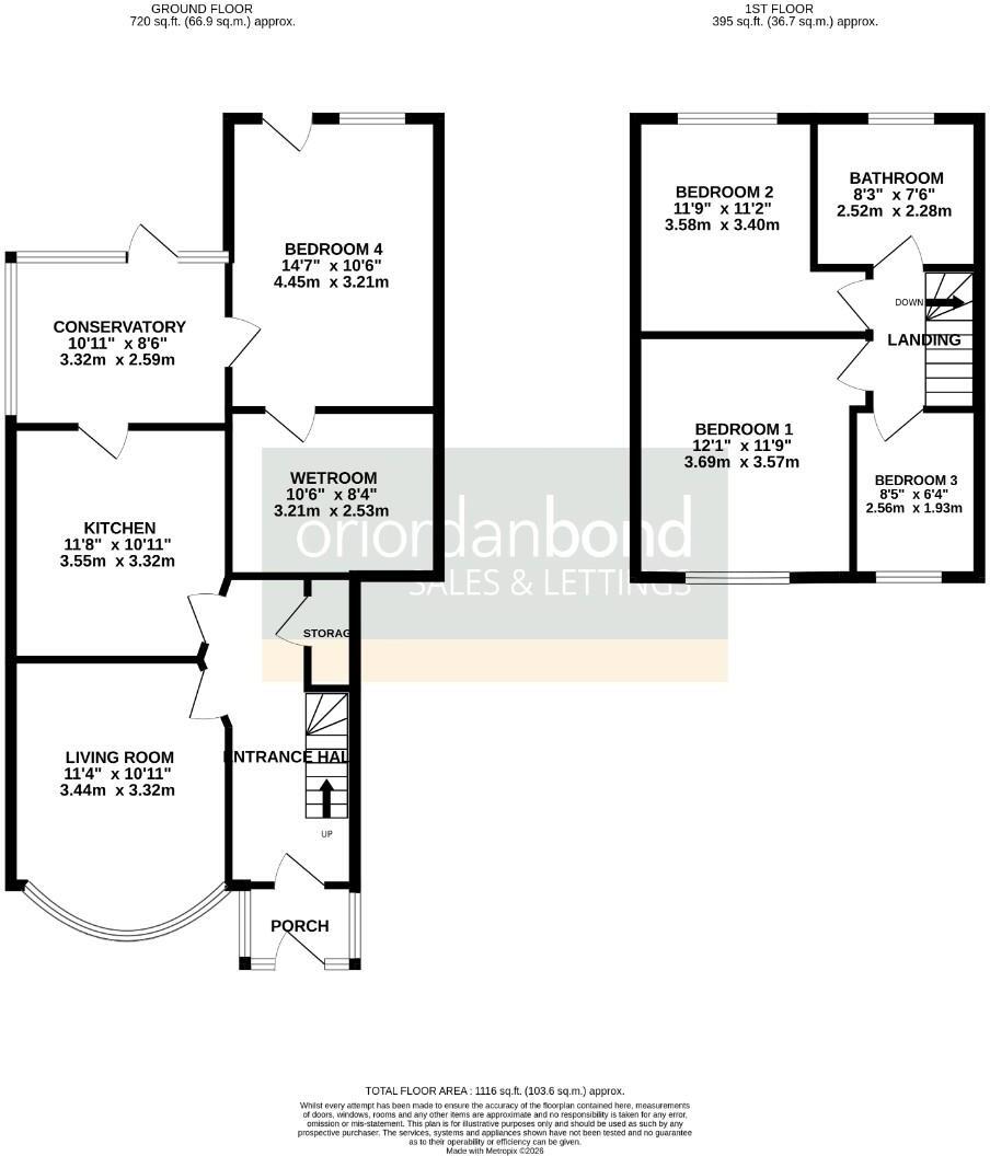 Parkfield Avenue, Delapre, Northampton NN4 floorplan