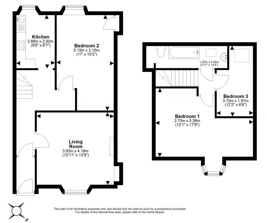 14 Hawthornbank Place, Edinburgh, EH6 4HG floorplan