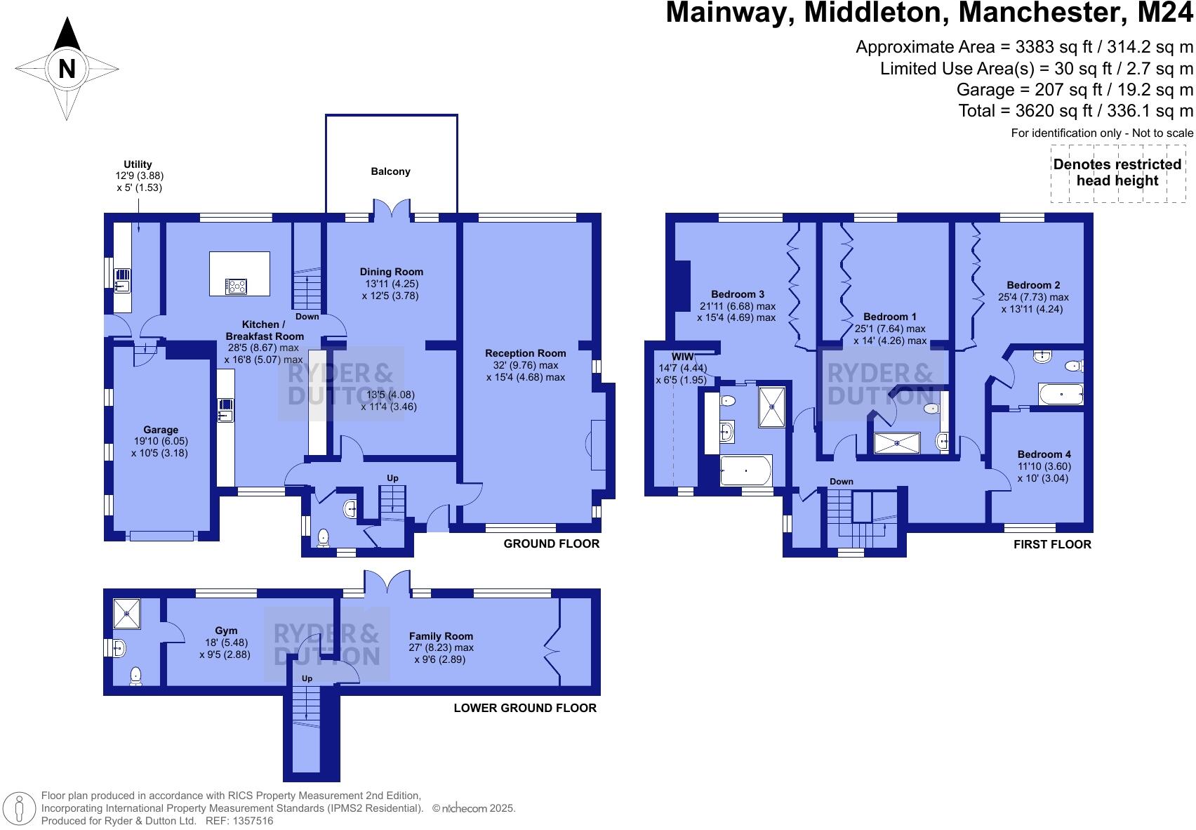 Mainway, Alkrington, Middleton, Manchester, M24 floorplan