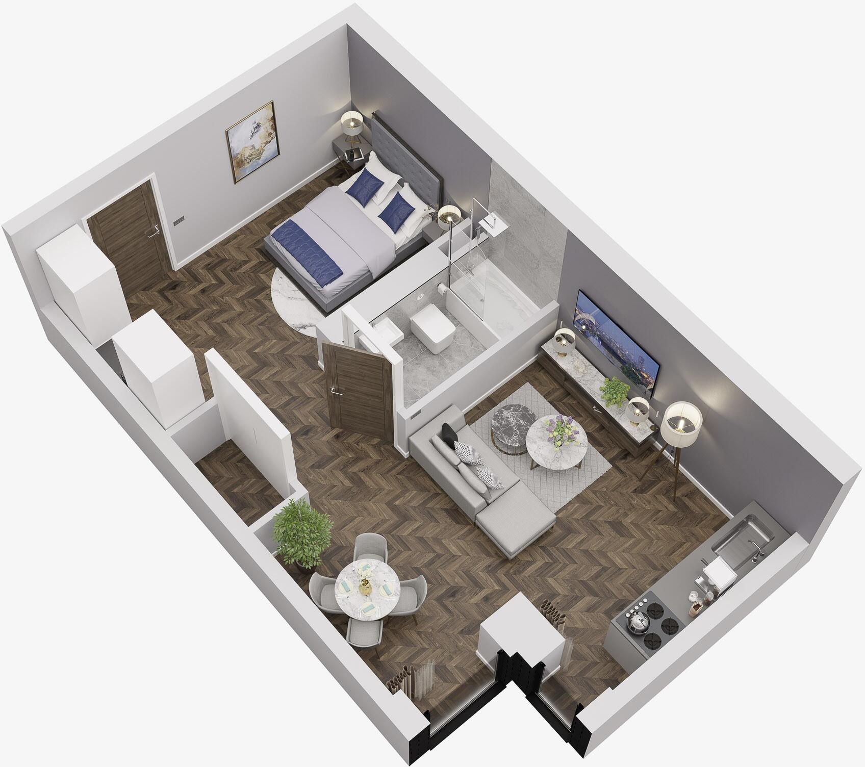 West One floorplan