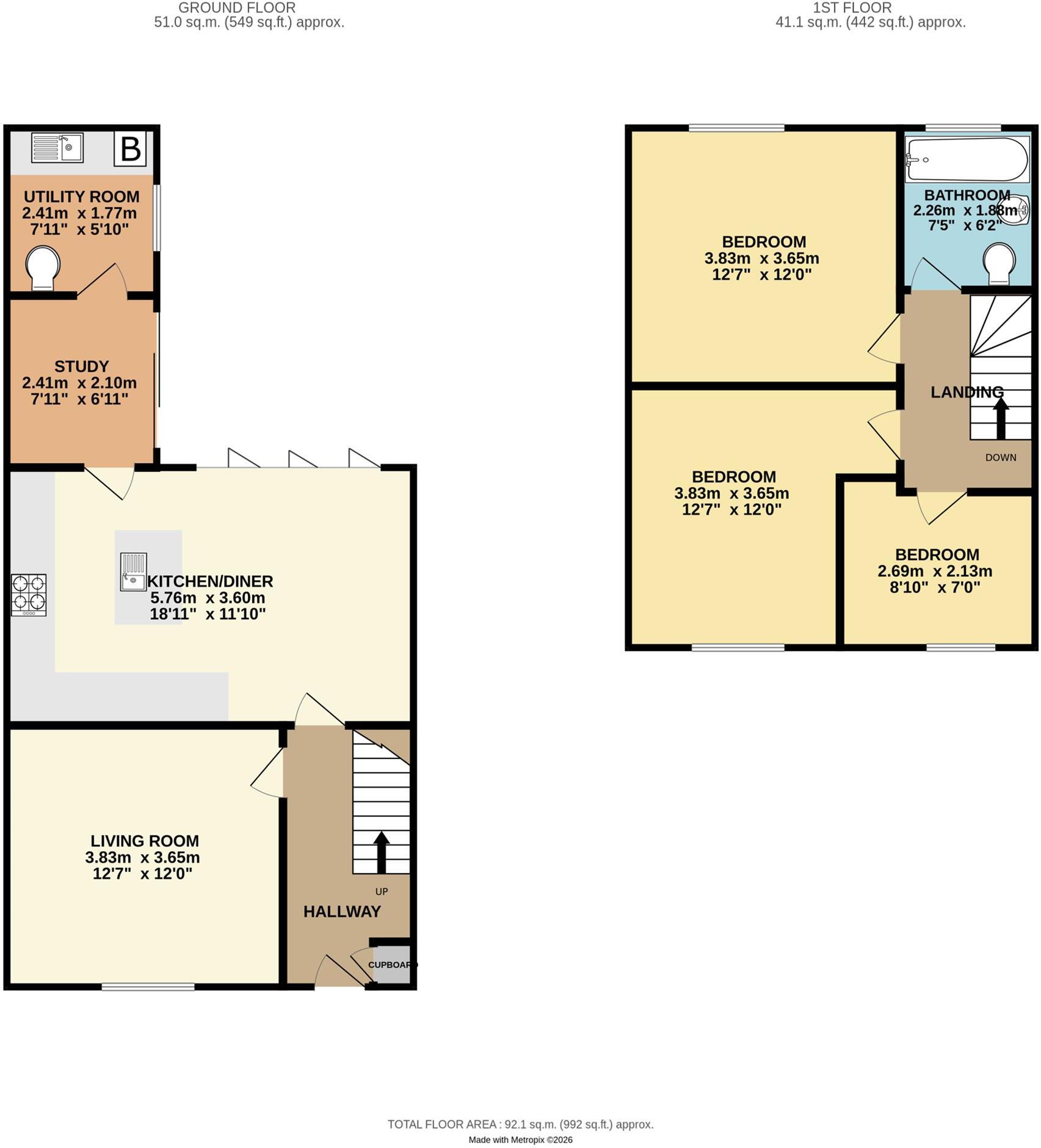 Oak Avenue, Heaton Moor, Stockport, SK4 floorplan