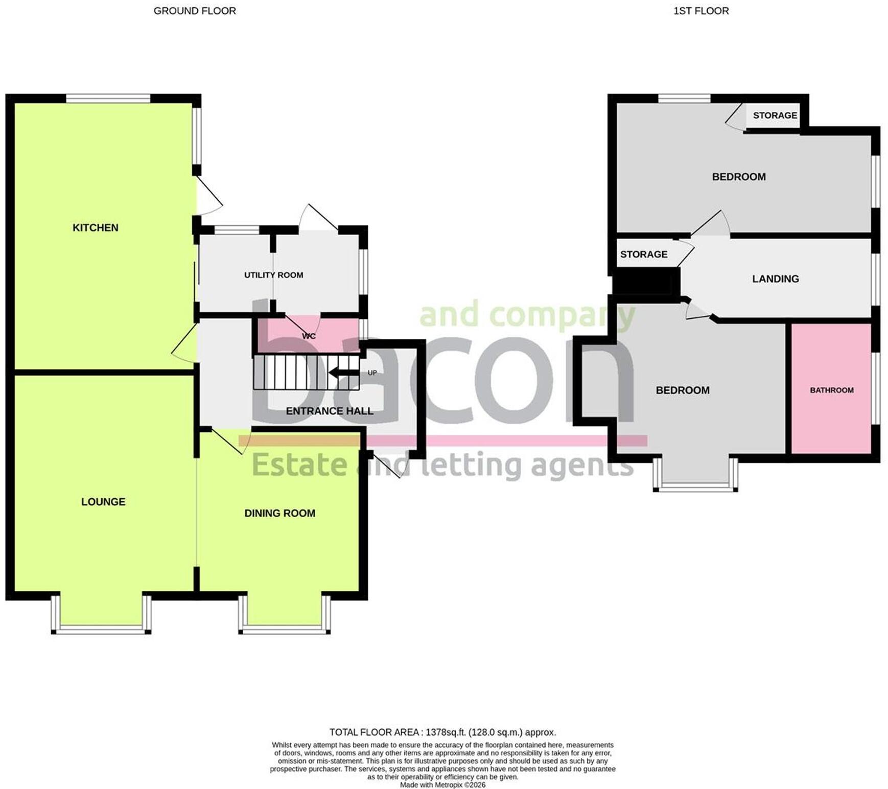 St. Wilfreds Road, Worthing, BN14 floorplan