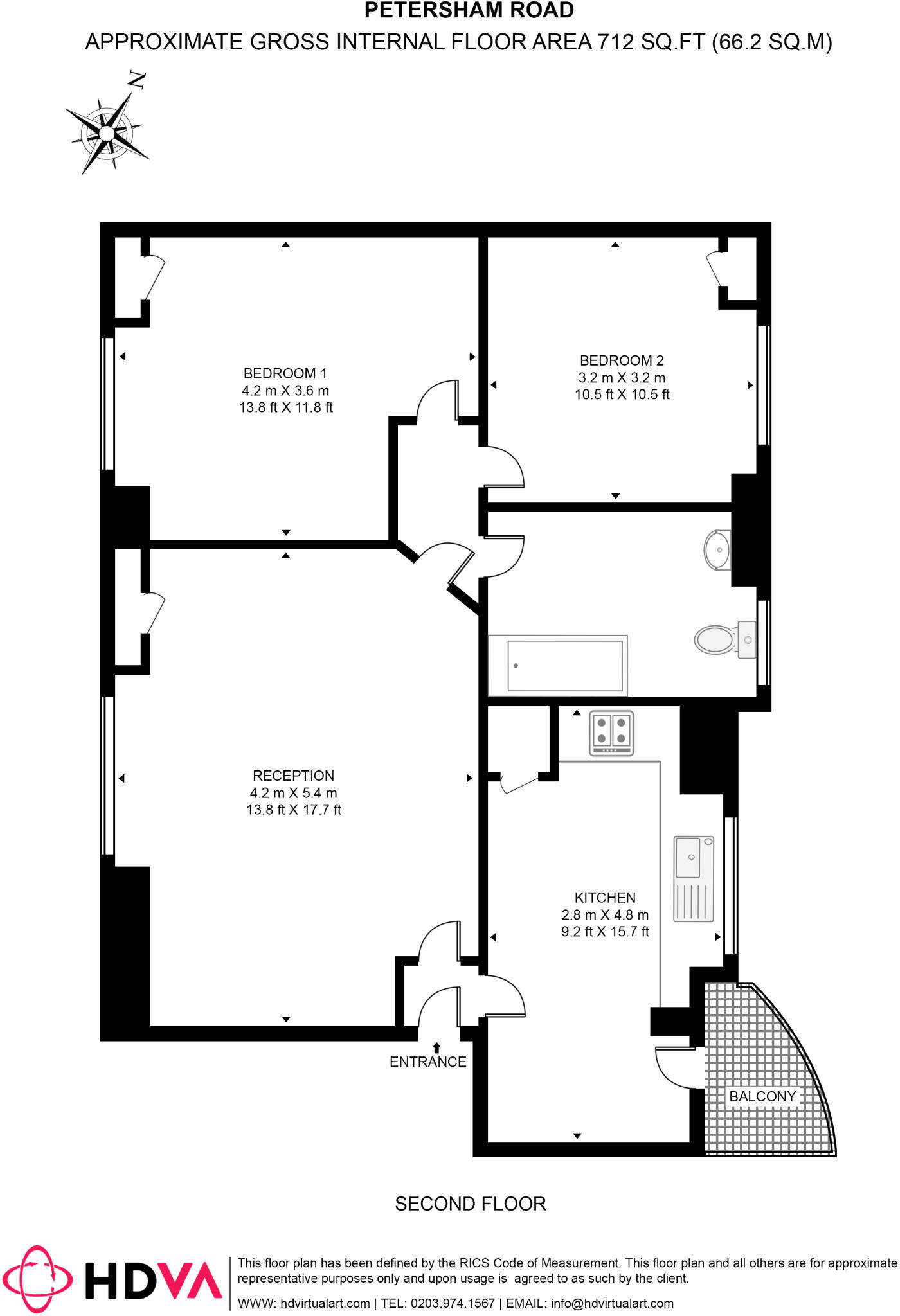 Petersham Road Richmond TW10 floorplan
