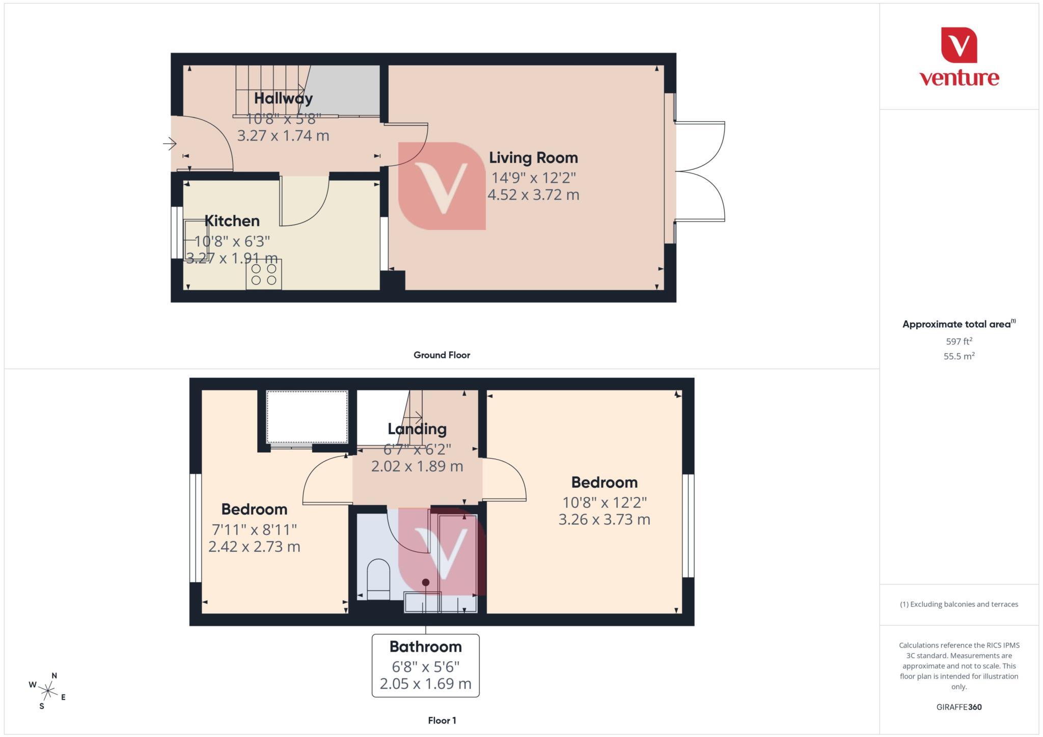 Oregon Way, Luton floorplan