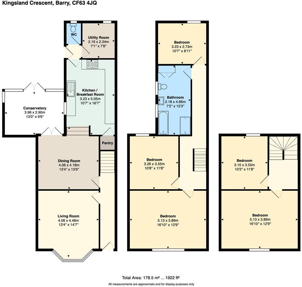 Kingsland Crescent, Barry floorplan