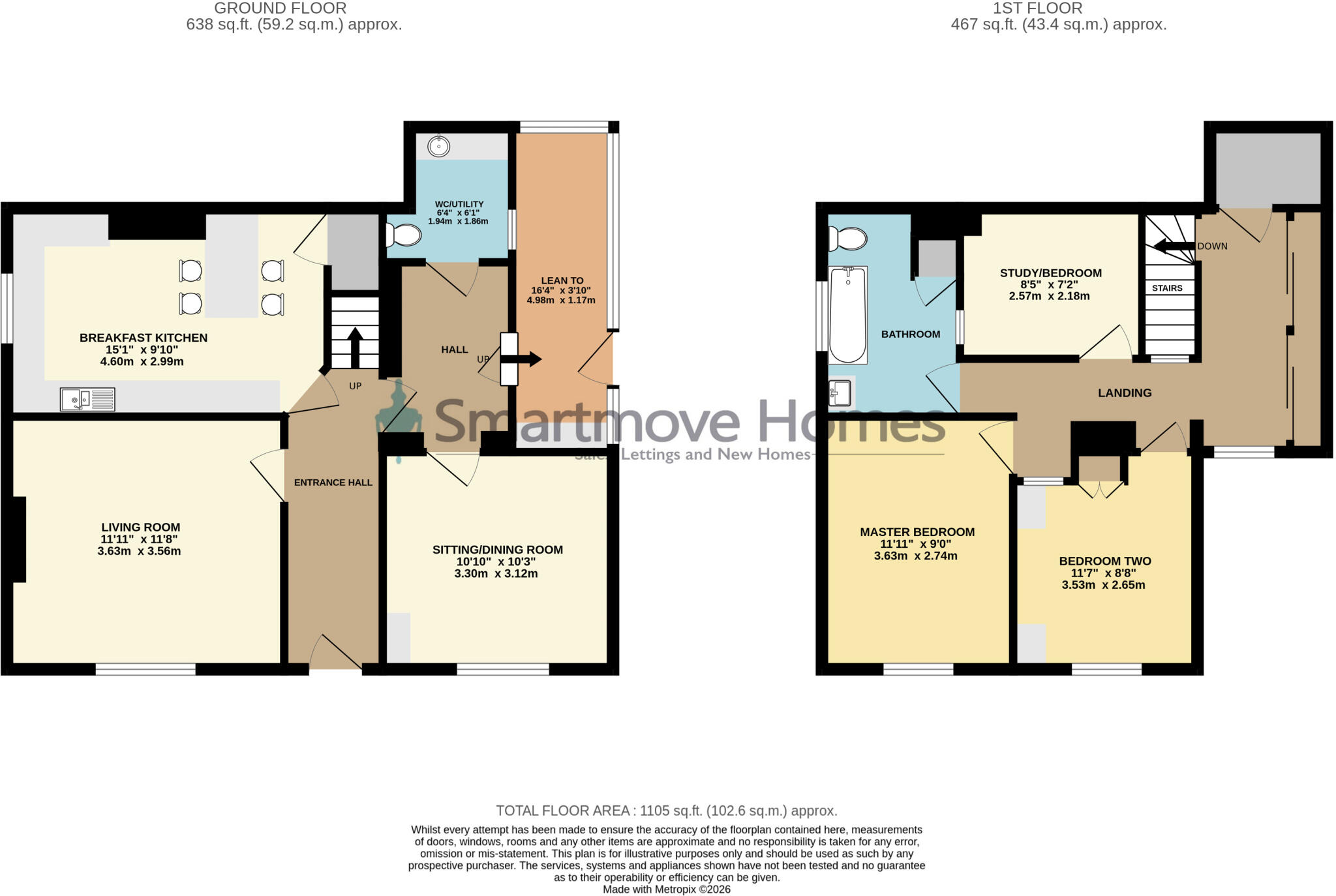 Parkside, Belper floorplan
