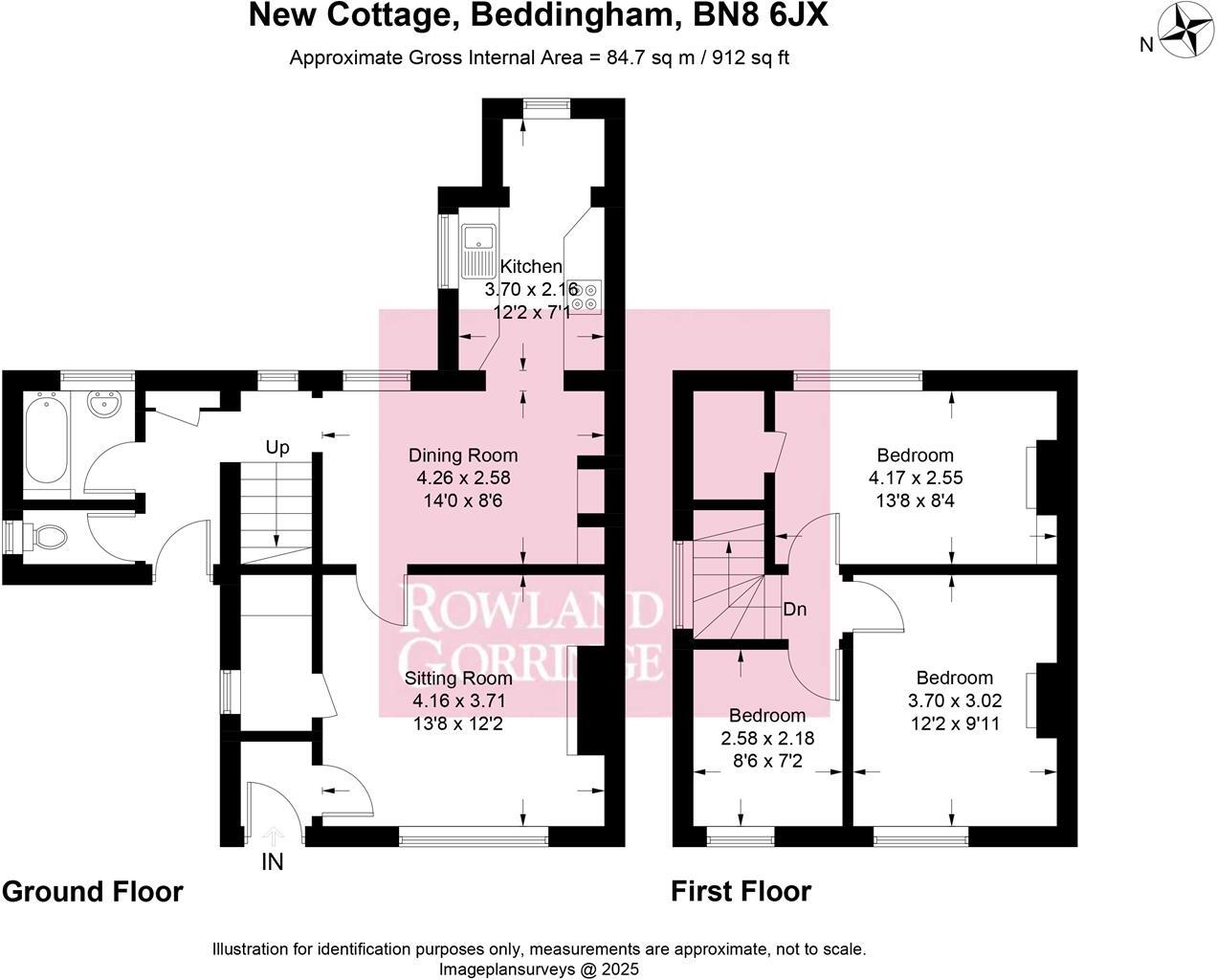 New Cottages, Beddingham, Lewes floorplan