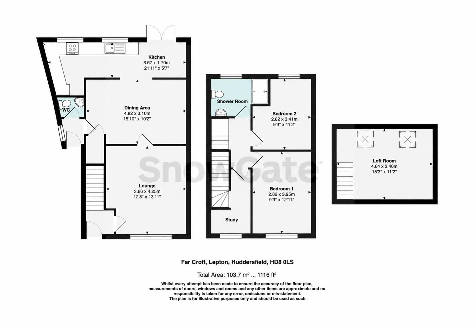 Far Croft, Lepton, Huddersfield HD8 floorplan