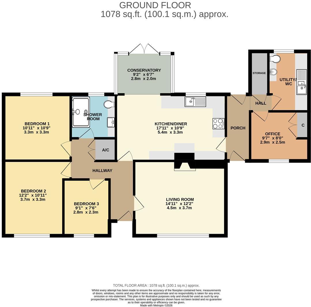 Frogpool, Truro floorplan