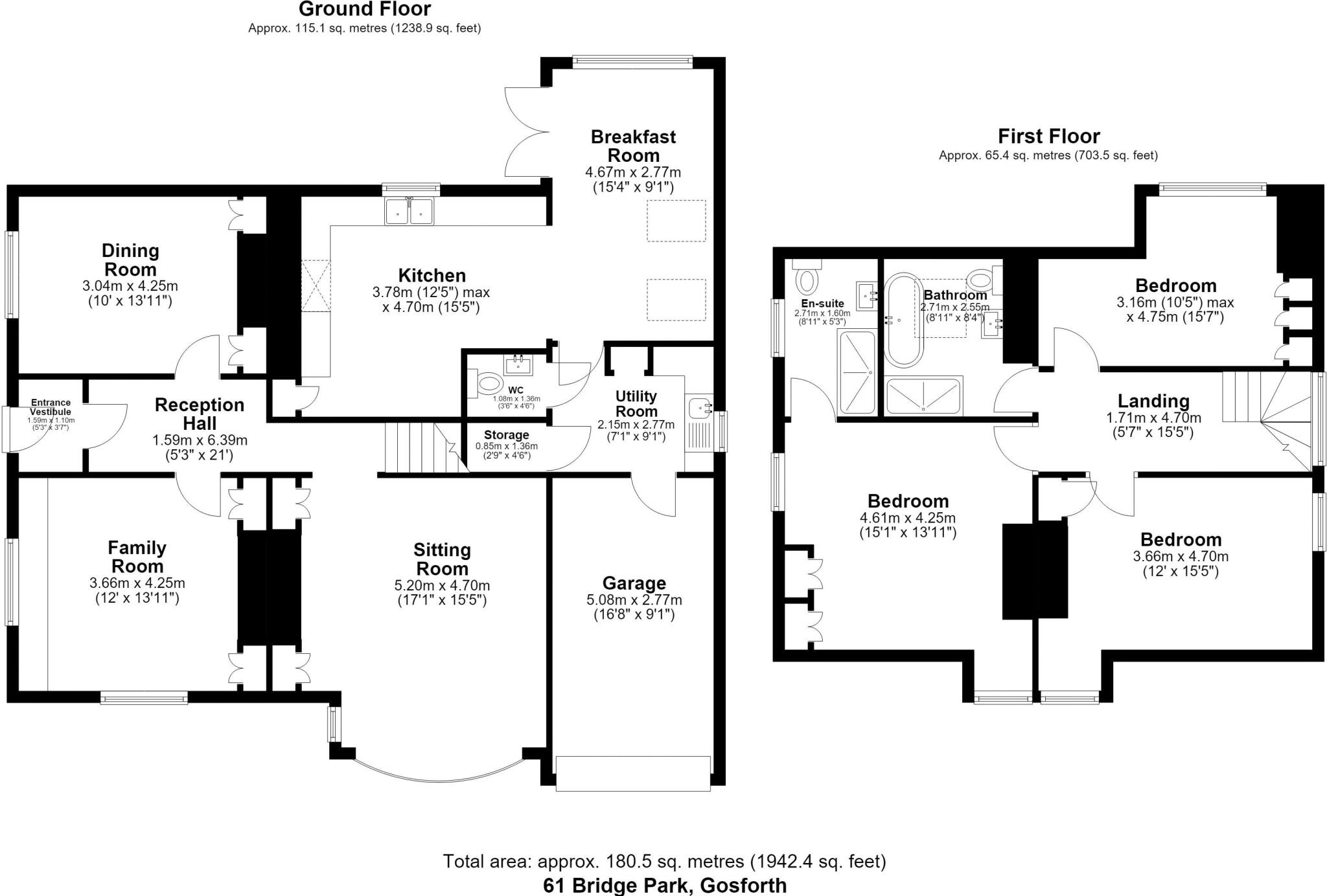 61, Bridge Park, Gosforth, Newcastle Upon Tyne floorplan