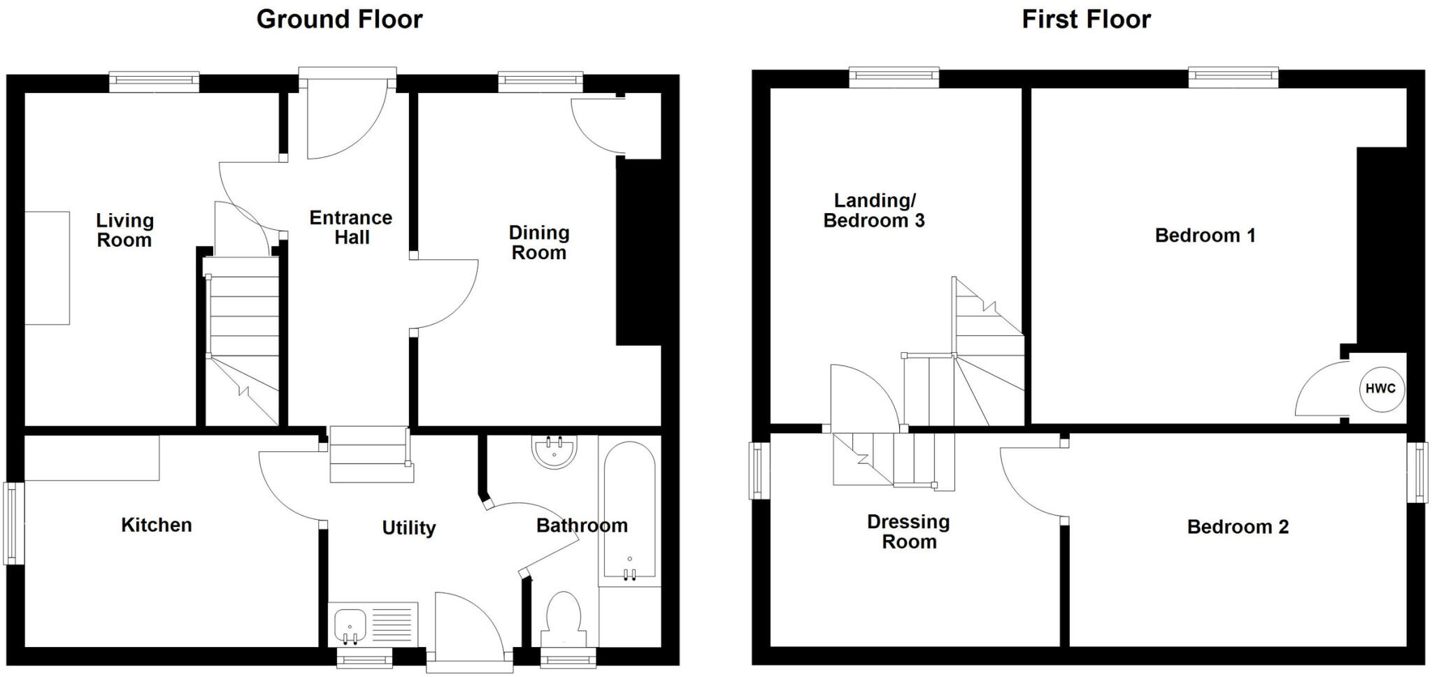 Leys Cottage, Leys Lane, Bircher, Leominster, Herefordshire floorplan