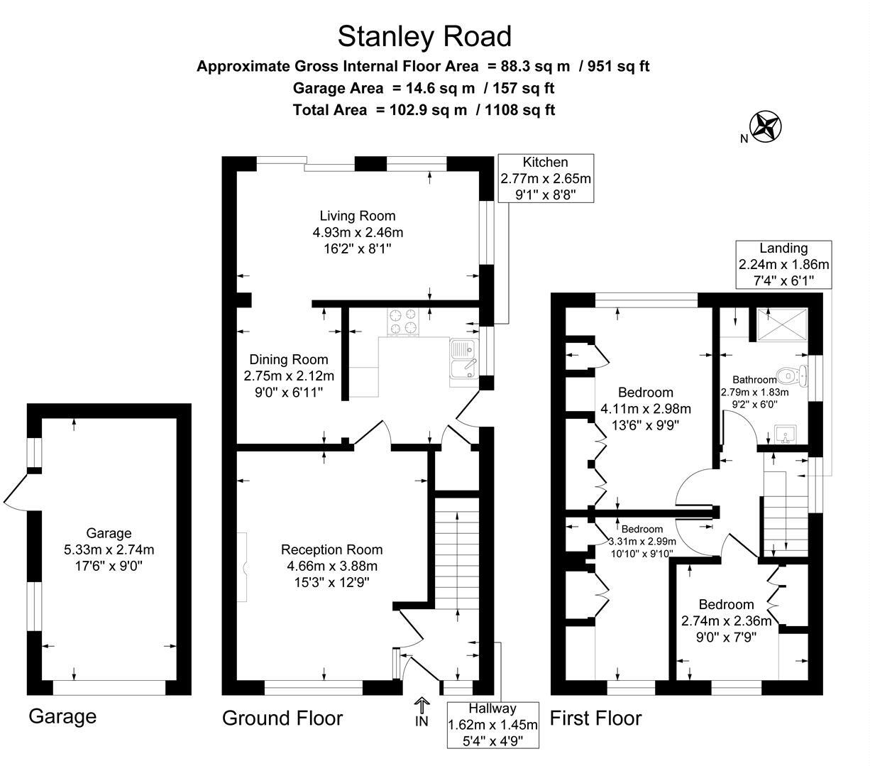 Stanley Road, Benfleet floorplan