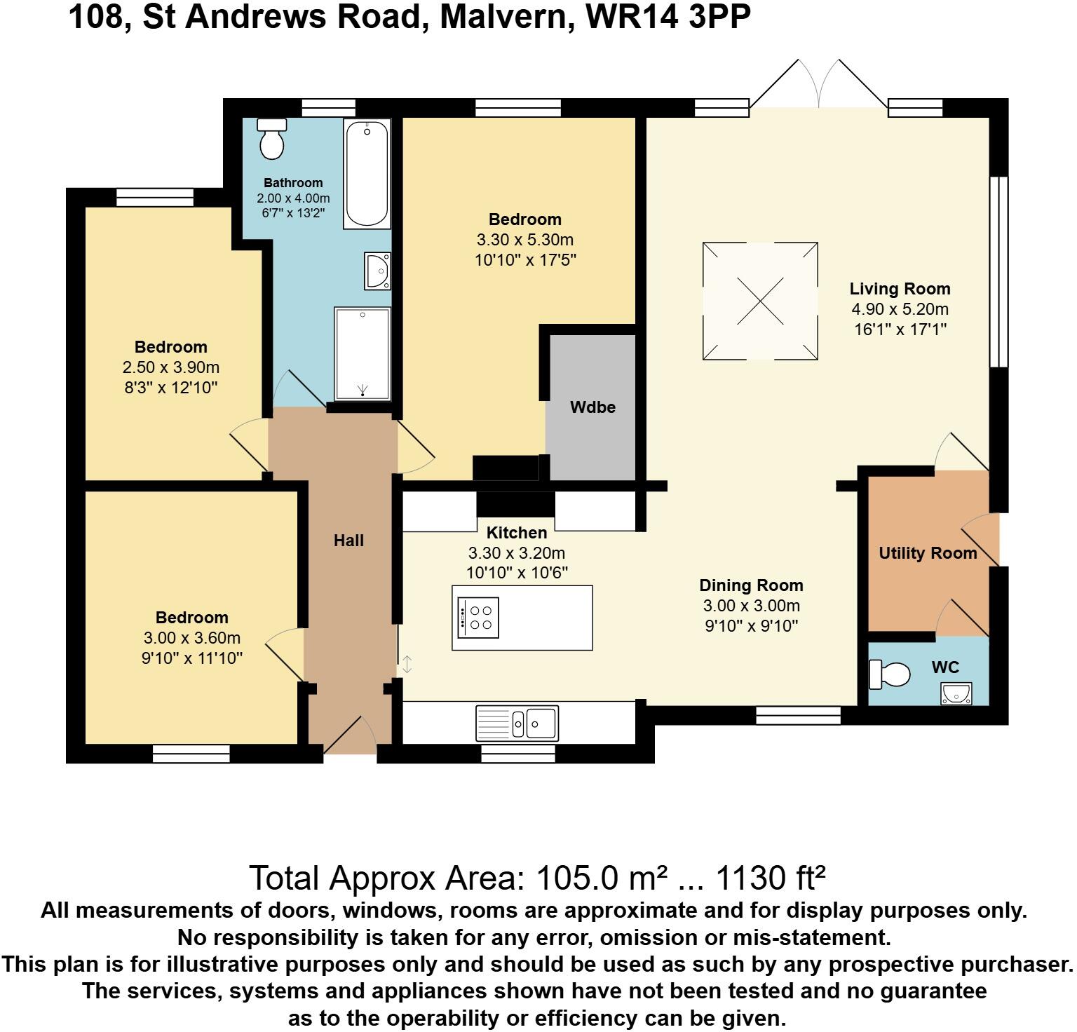St. Andrews Road, Malvern, WR14 floorplan