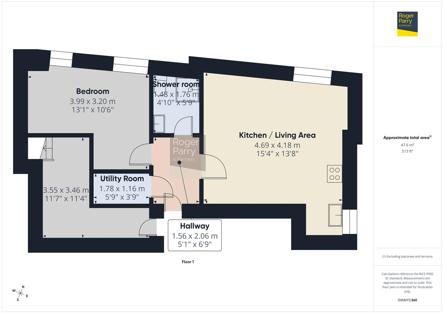 Flat 3, Leg Street, Oswestry, Shropshire floorplan