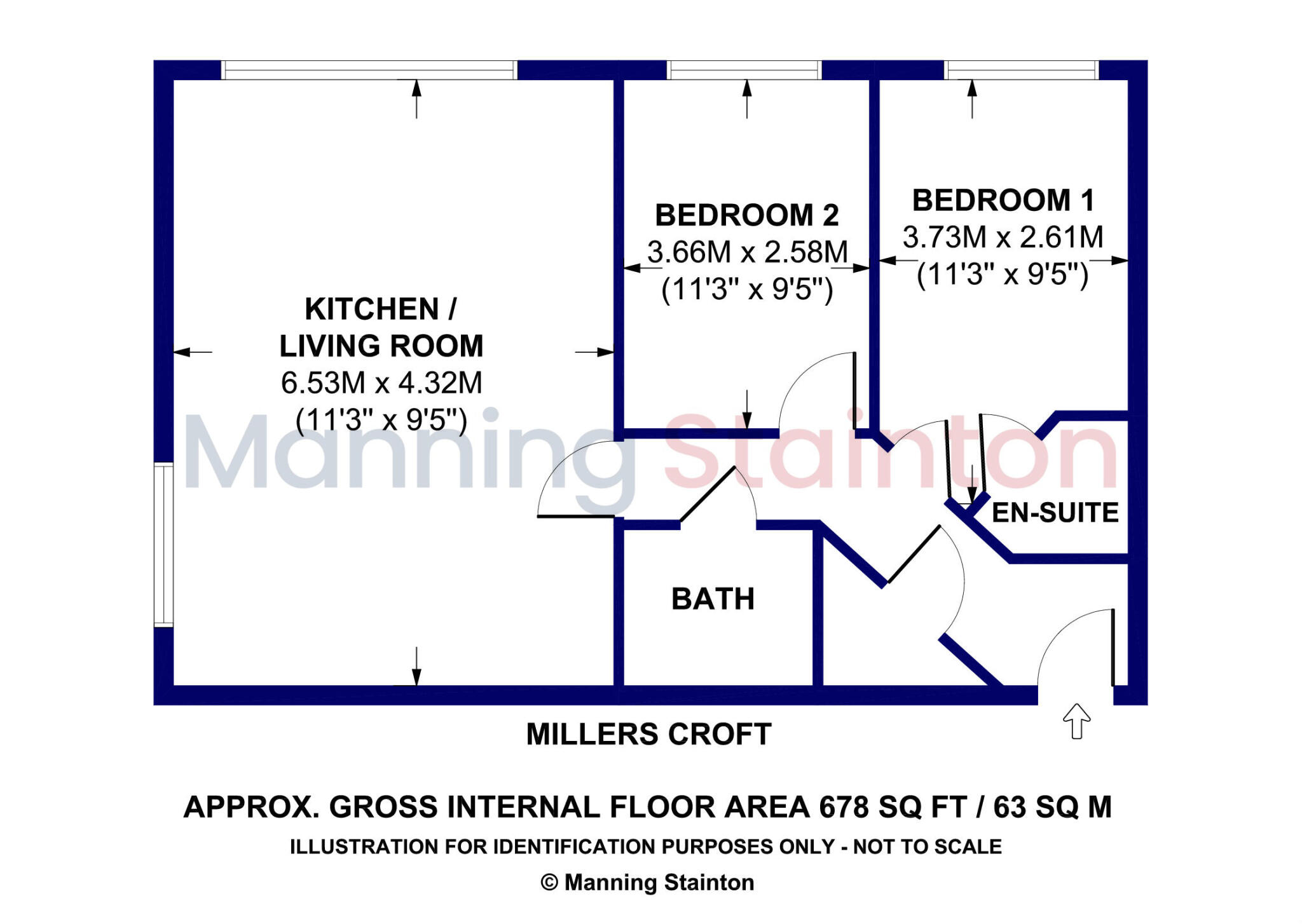 Millers Croft, Castleford, West Yorkshire floorplan