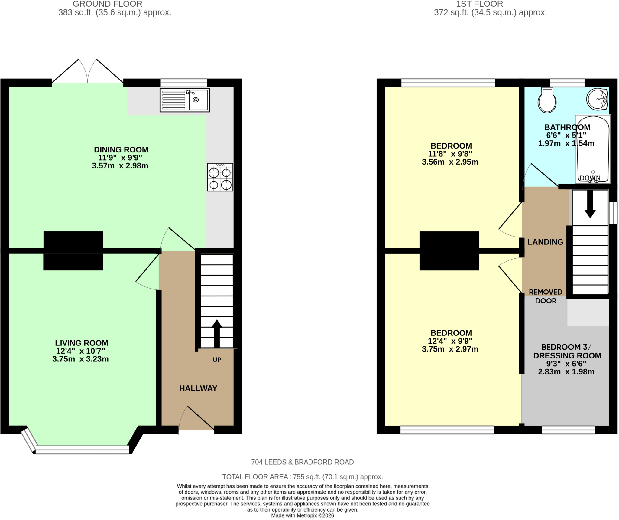 Leeds & Bradford Road, Leeds, LS13 floorplan