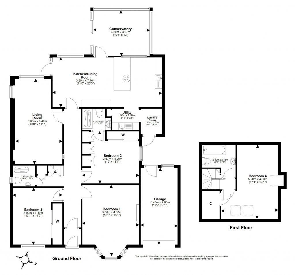 10 East Caiystane Road, Fairmilehead, Edinburgh, EH10 6RP floorplan
