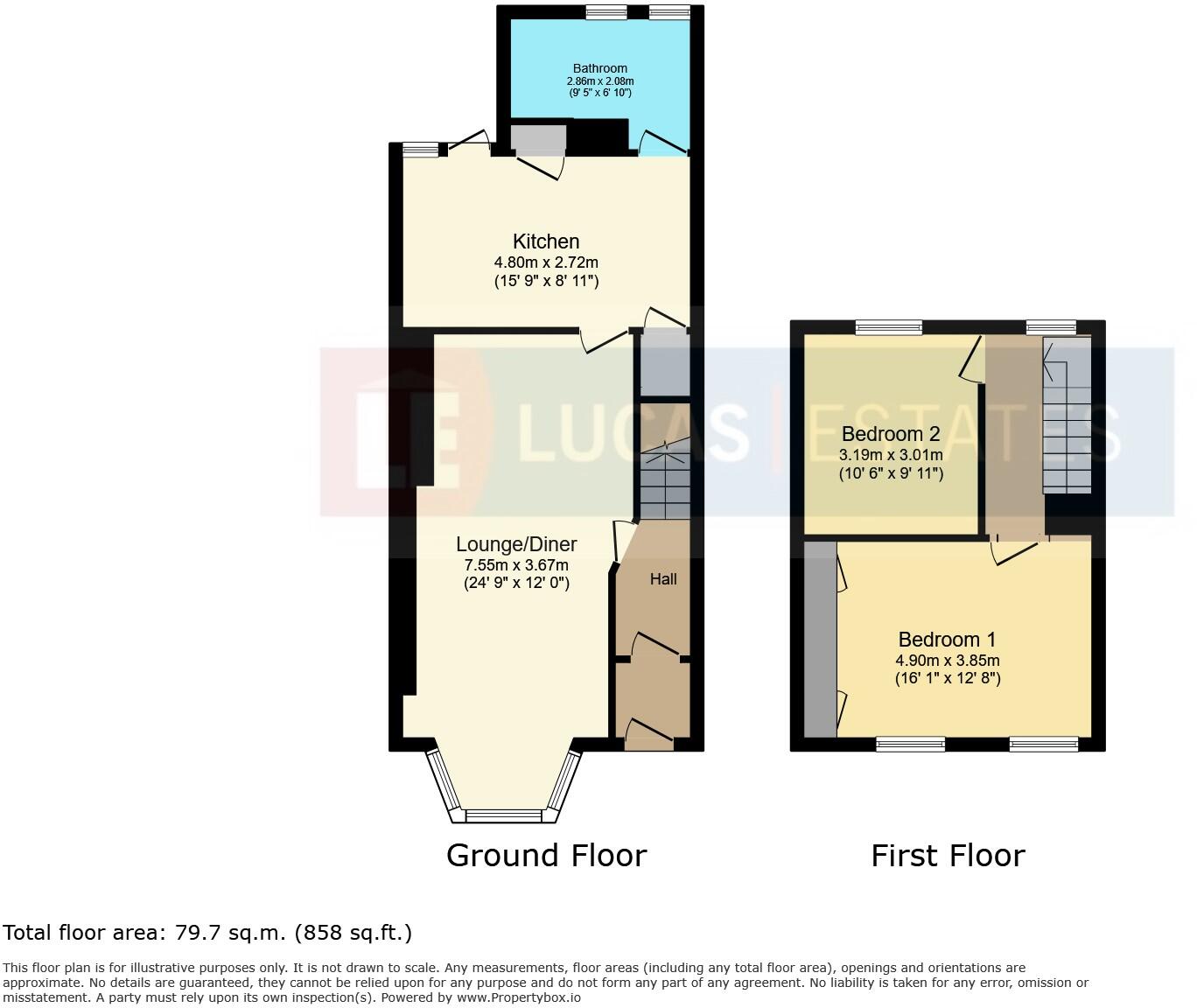 Cardiff Road, Bargoed floorplan