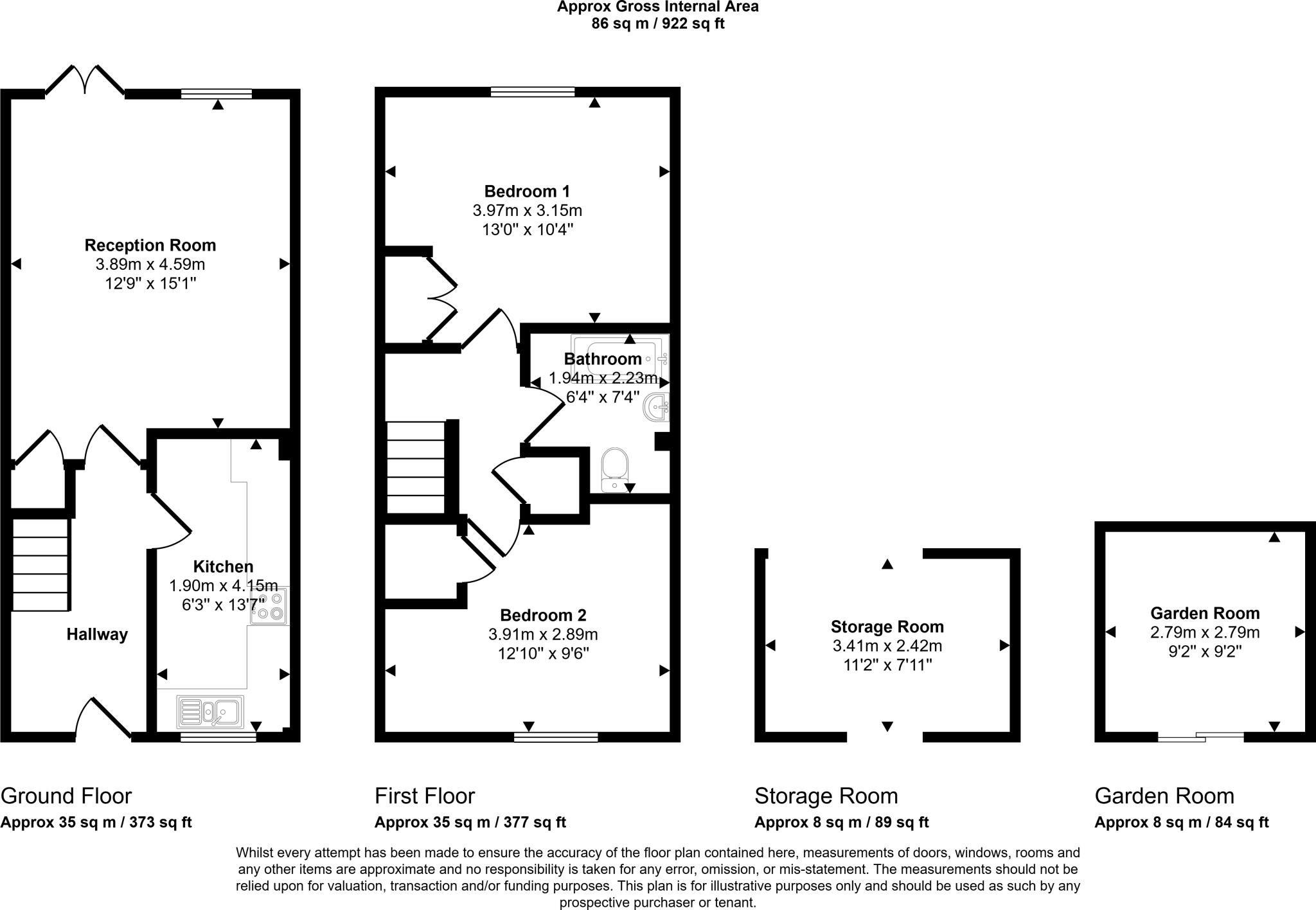 26 Abbotts Close, Thamesmead, London, SE28 floorplan