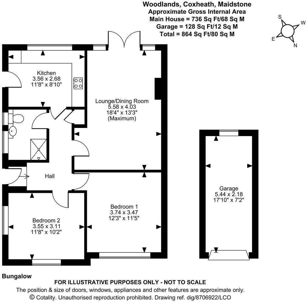 Woodlands, Coxheath, Maidstone floorplan